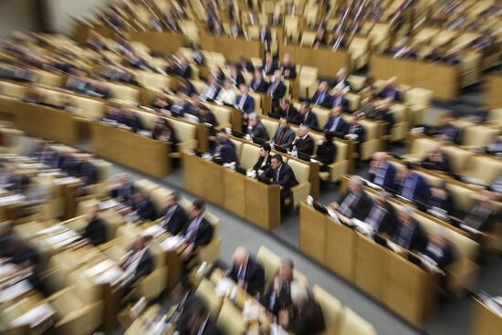 Пленарное заседание Госдумы РФ 