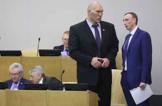 Пленарное заседание Госдумы РФ 