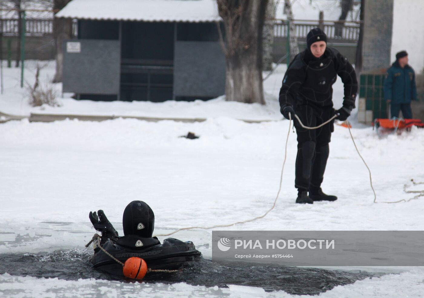 Учения МЧС в Донецке