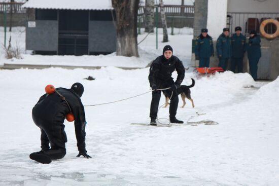Учения МЧС в Донецке