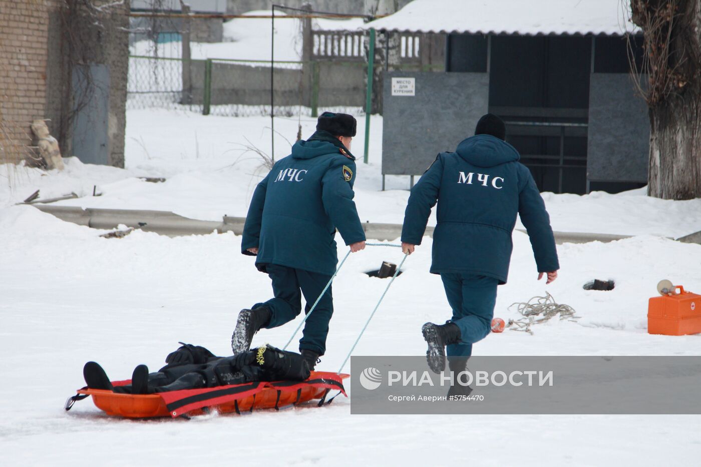 Учения МЧС в Донецке