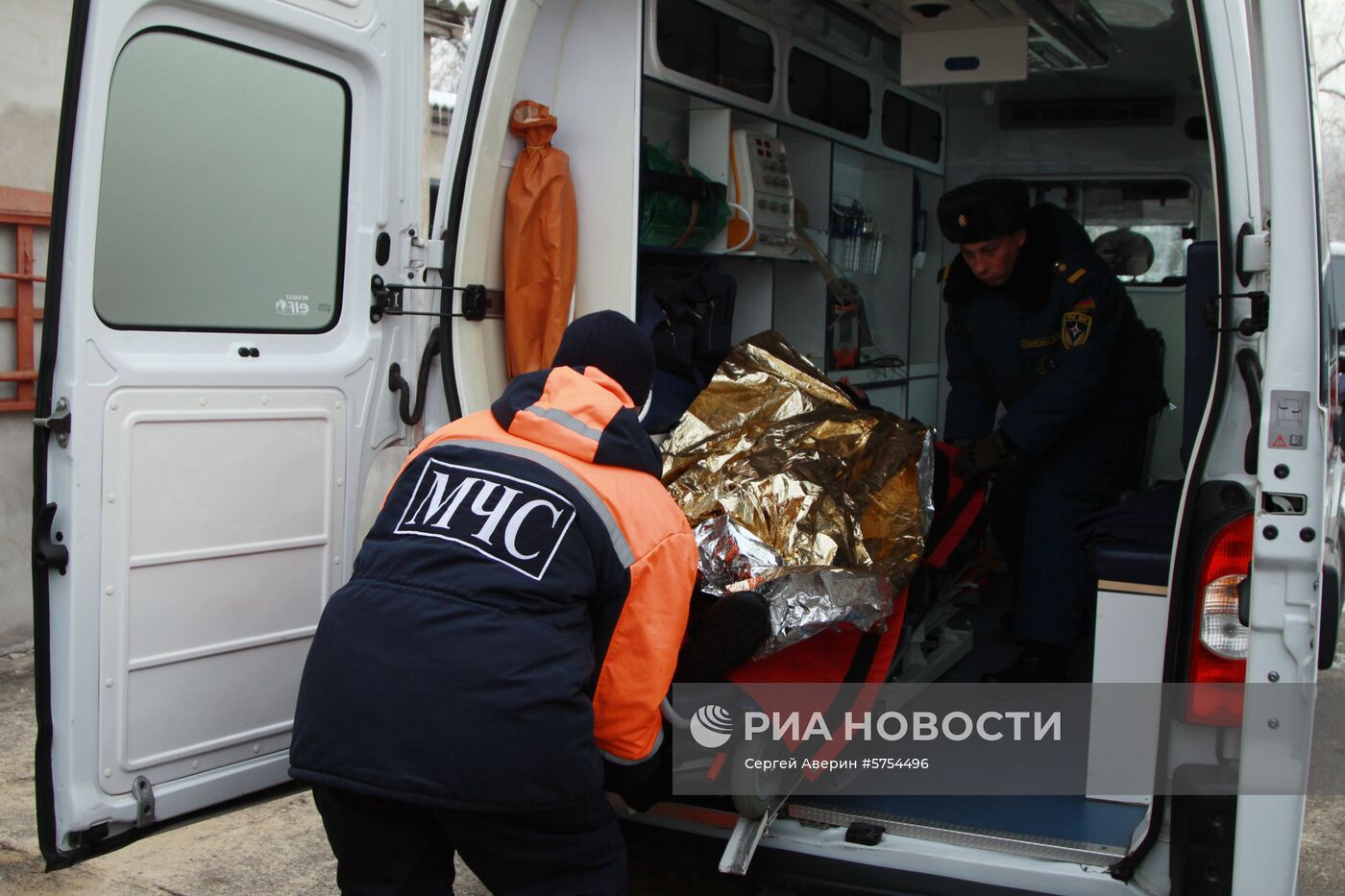 Учения МЧС в Донецке