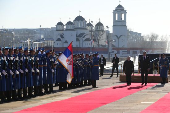 Официальный визит президента РФ В. Путина в Сербию