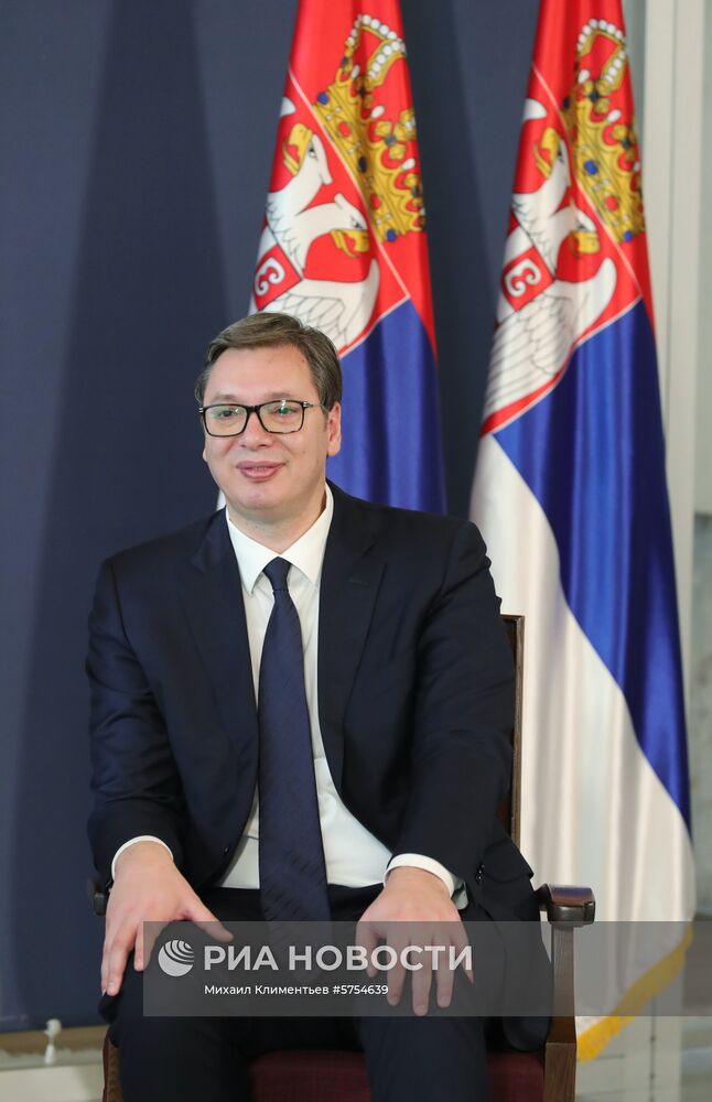 Официальный визит президента РФ В. Путина в Сербию
