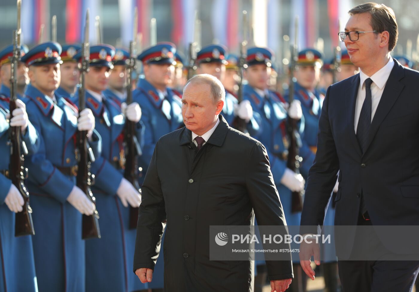 Официальный визит президента РФ В. Путина в Сербию