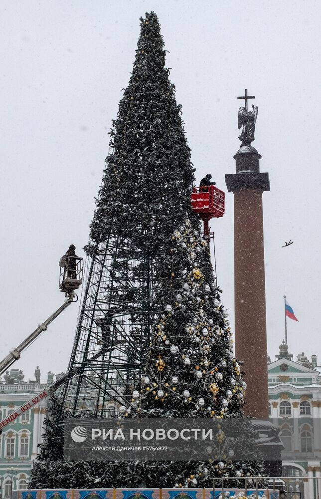 Снегопад в Санкт-Петербурге