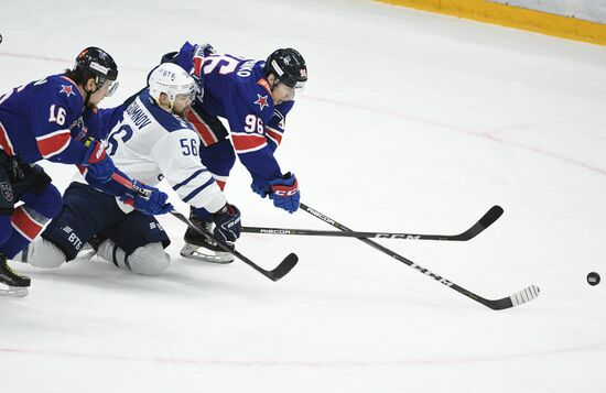 Хоккей. КХЛ. Матч СКА - "Динамо" (Москва)