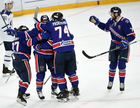 Хоккей. КХЛ. Матч СКА - "Динамо" (Москва)