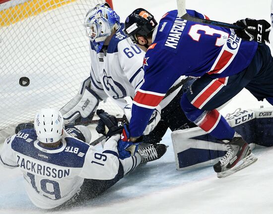 Хоккей. КХЛ. Матч СКА - "Динамо" (Москва)