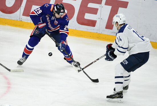 Хоккей. КХЛ. Матч СКА - "Динамо" (Москва)