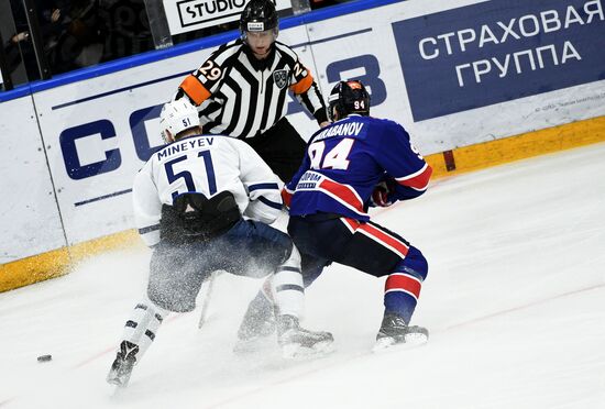 Хоккей. КХЛ. Матч СКА - "Динамо" (Москва)