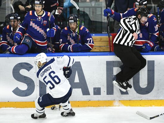 Хоккей. КХЛ. Матч СКА - "Динамо" (Москва)
