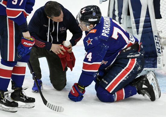 Хоккей. КХЛ. Матч СКА - "Динамо" (Москва)