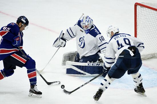 Хоккей. КХЛ. Матч СКА - "Динамо" (Москва)