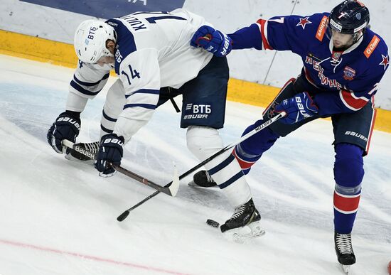 Хоккей. КХЛ. Матч СКА - "Динамо" (Москва)