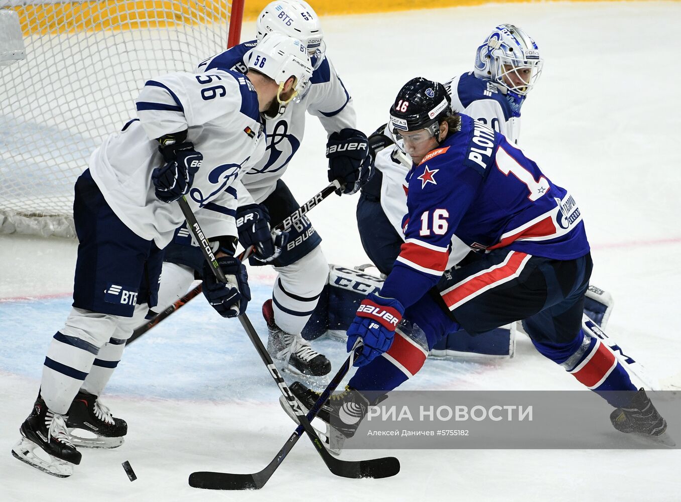 Хоккей. КХЛ. Матч СКА - "Динамо" (Москва)