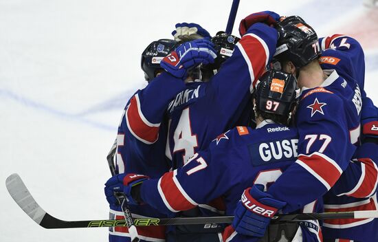 Хоккей. КХЛ. Матч СКА - "Динамо" (Москва)