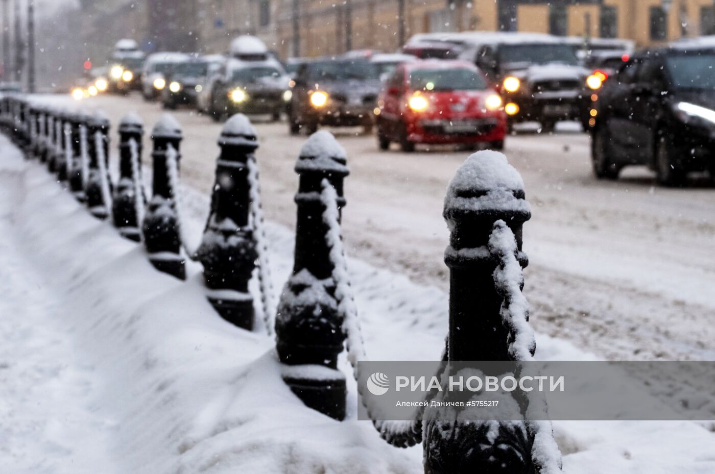 Снегопад в Санкт-Петербурге