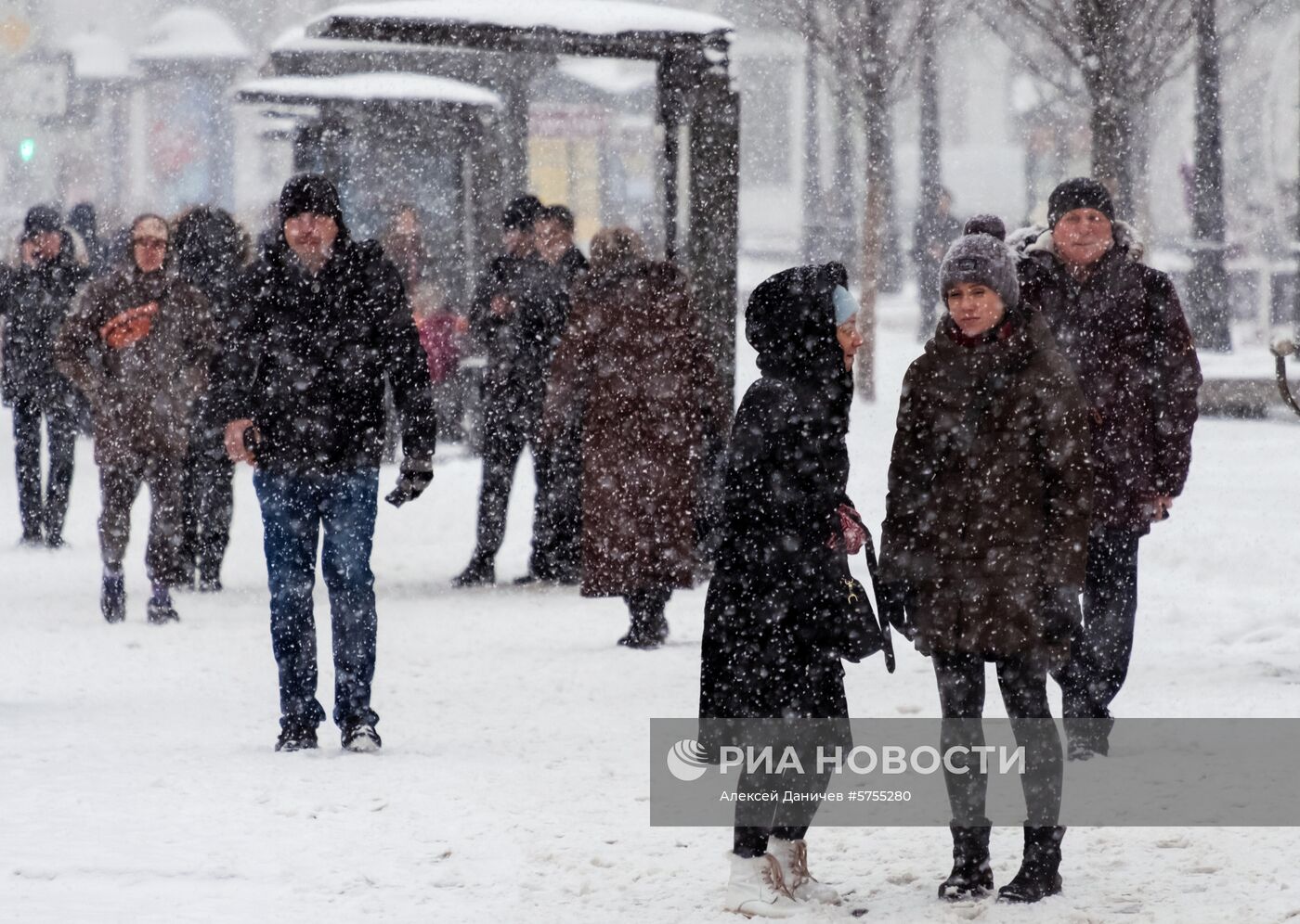 Снегопад в Санкт-Петербурге