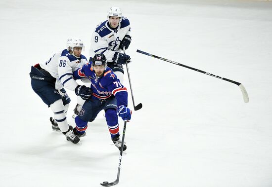 Хоккей. КХЛ. Матч СКА - "Динамо" (Москва)