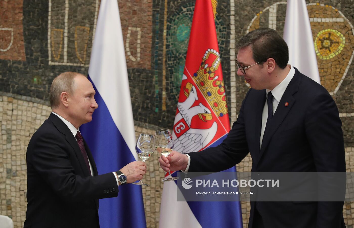 Официальный визит президента РФ В. Путина в Сербию
