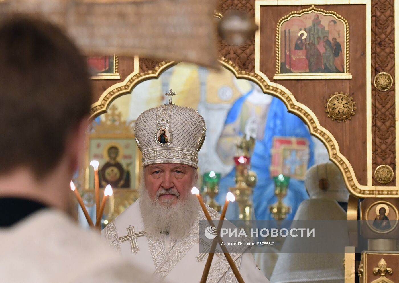 Патриаршее служение в Крещенский сочельник в храме Христа Спасителя