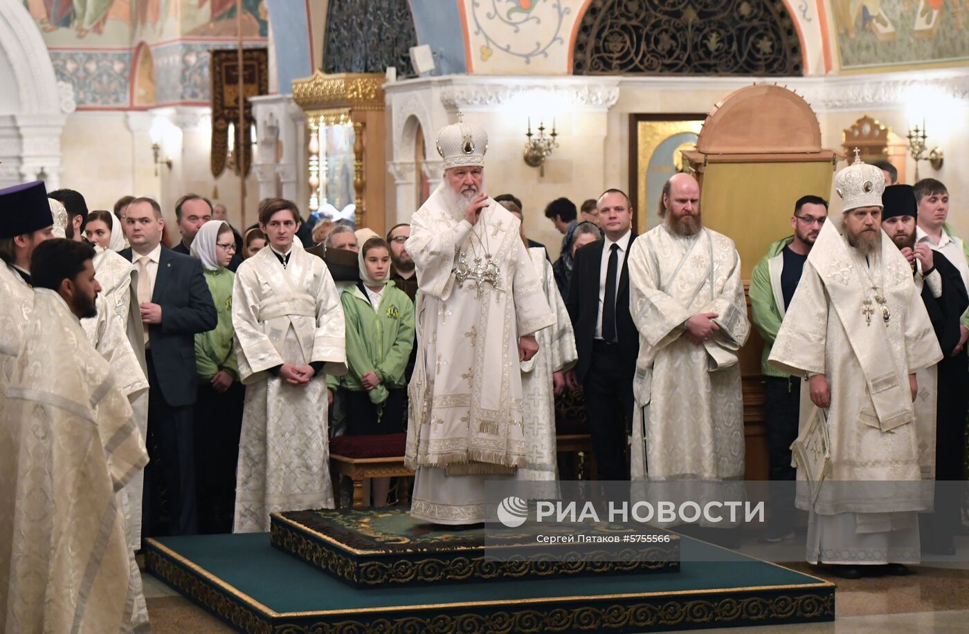 Патриаршее служение в Крещенский сочельник в храме Христа Спасителя