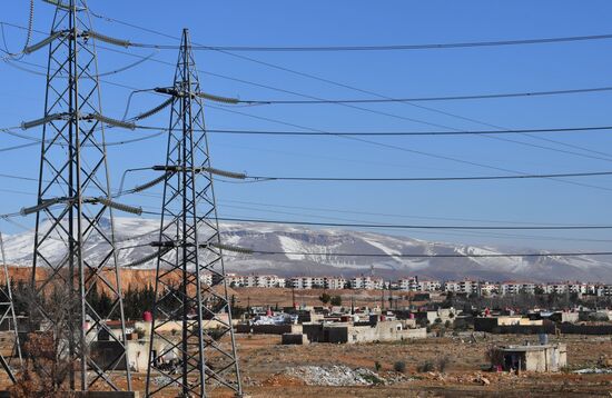 Энергетические объекты в пригороде Дамаска