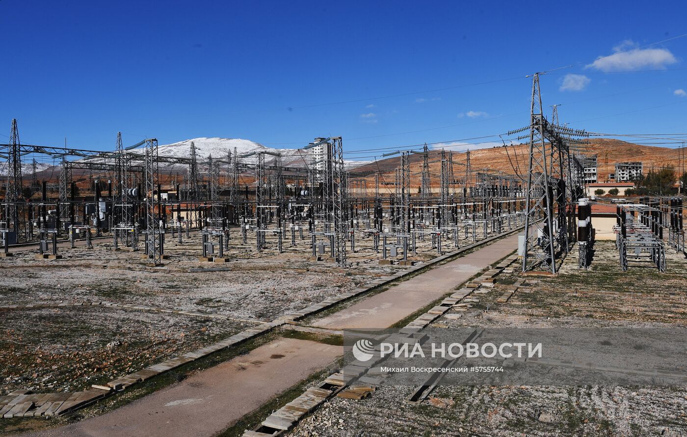 Энергетические объекты в пригороде Дамаска