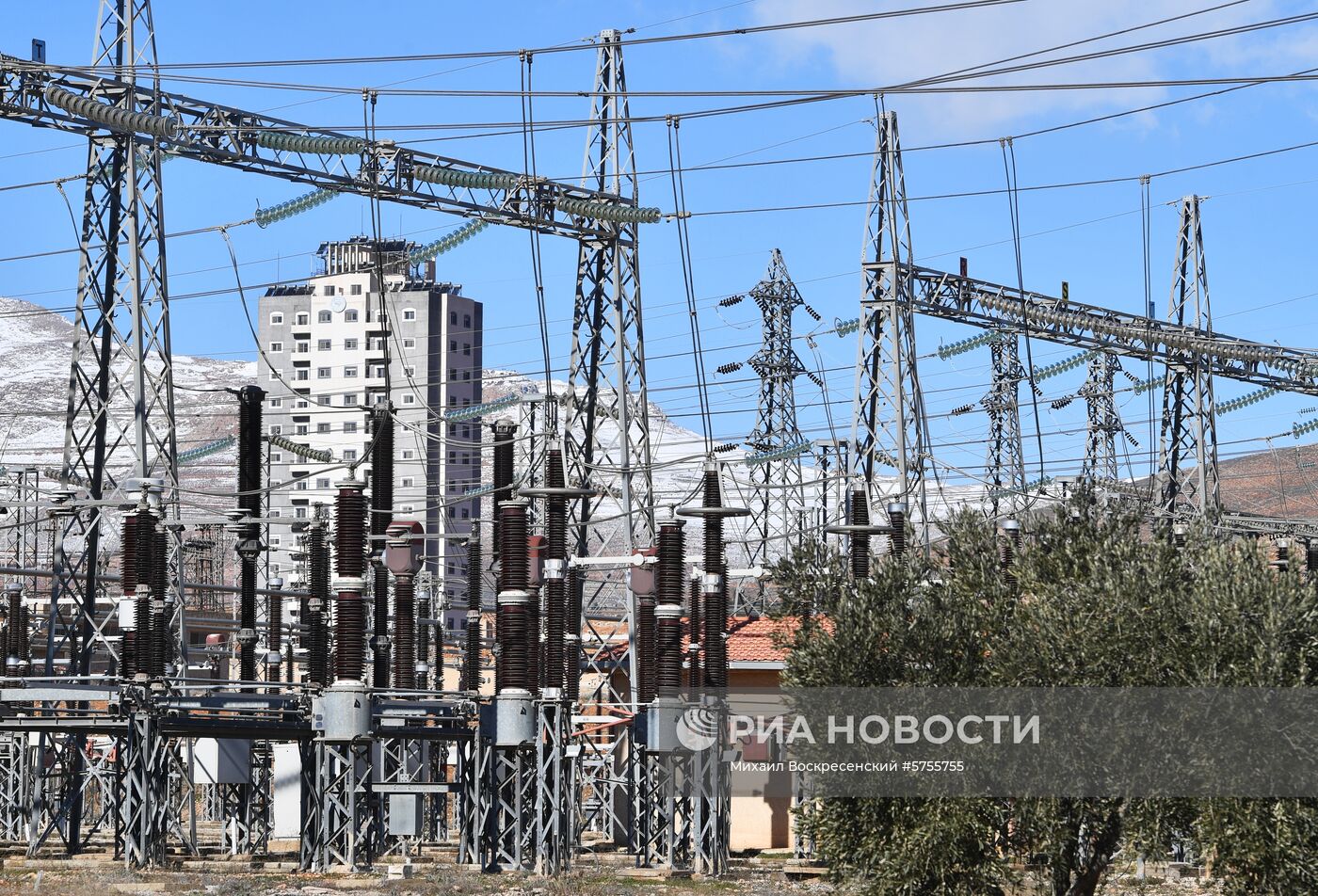 Энергетические объекты в пригороде Дамаска