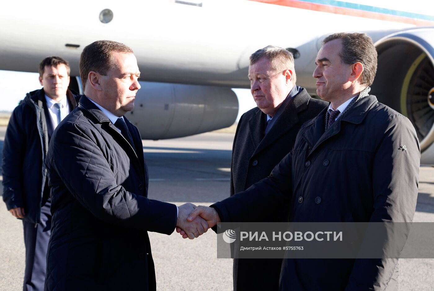 Рабочая поездка премьер-министра РФ Д. Медведева в Краснодарский край