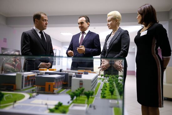 Рабочая поездка премьер-министра РФ Д. Медведева в Краснодарский край 