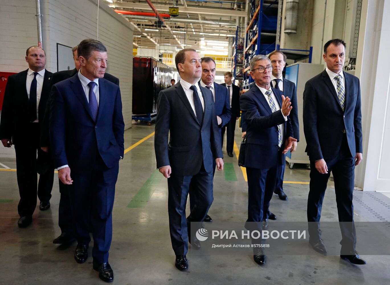 Рабочая поездка премьер-министра РФ Д. Медведева в Краснодарский край