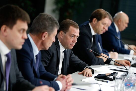 Рабочая поездка премьер-министра РФ Д. Медведева в Краснодарский край 