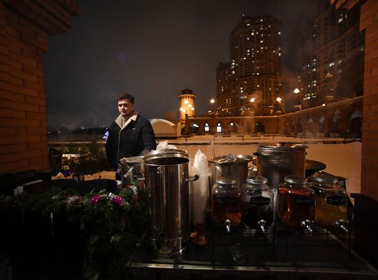 Празднование Крещения в Москве 