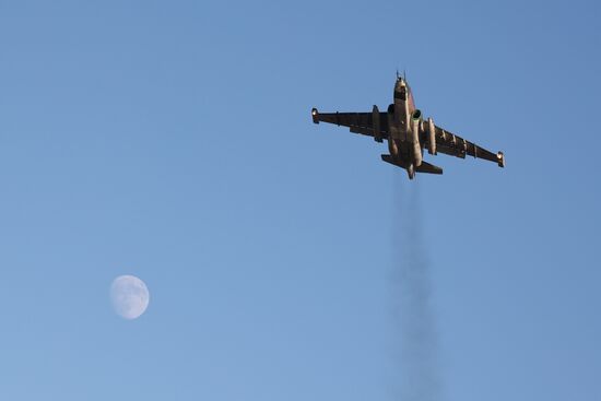 Летно-тактические учения на Су-25СМ3