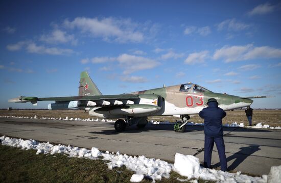 Летно-тактические учения на Су-25СМ3