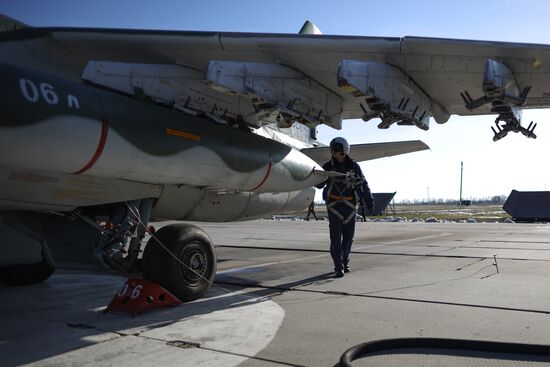 Летно-тактические учения на Су-25СМ3