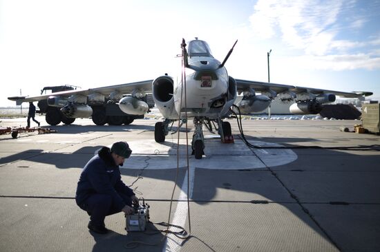 Летно-тактические учения на Су-25СМ3