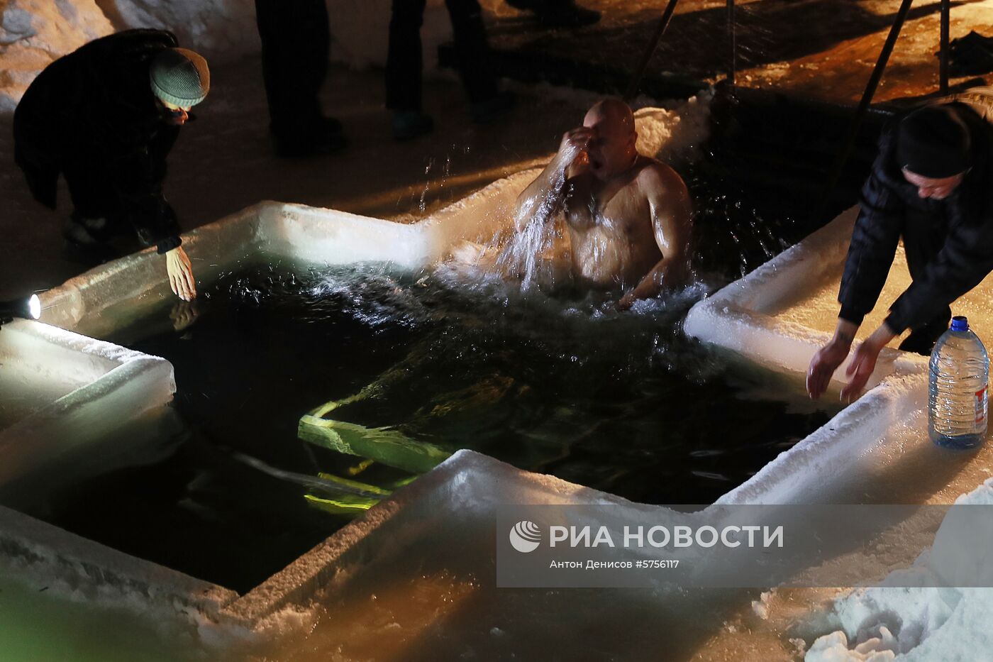 Празднование Крещения в Москве