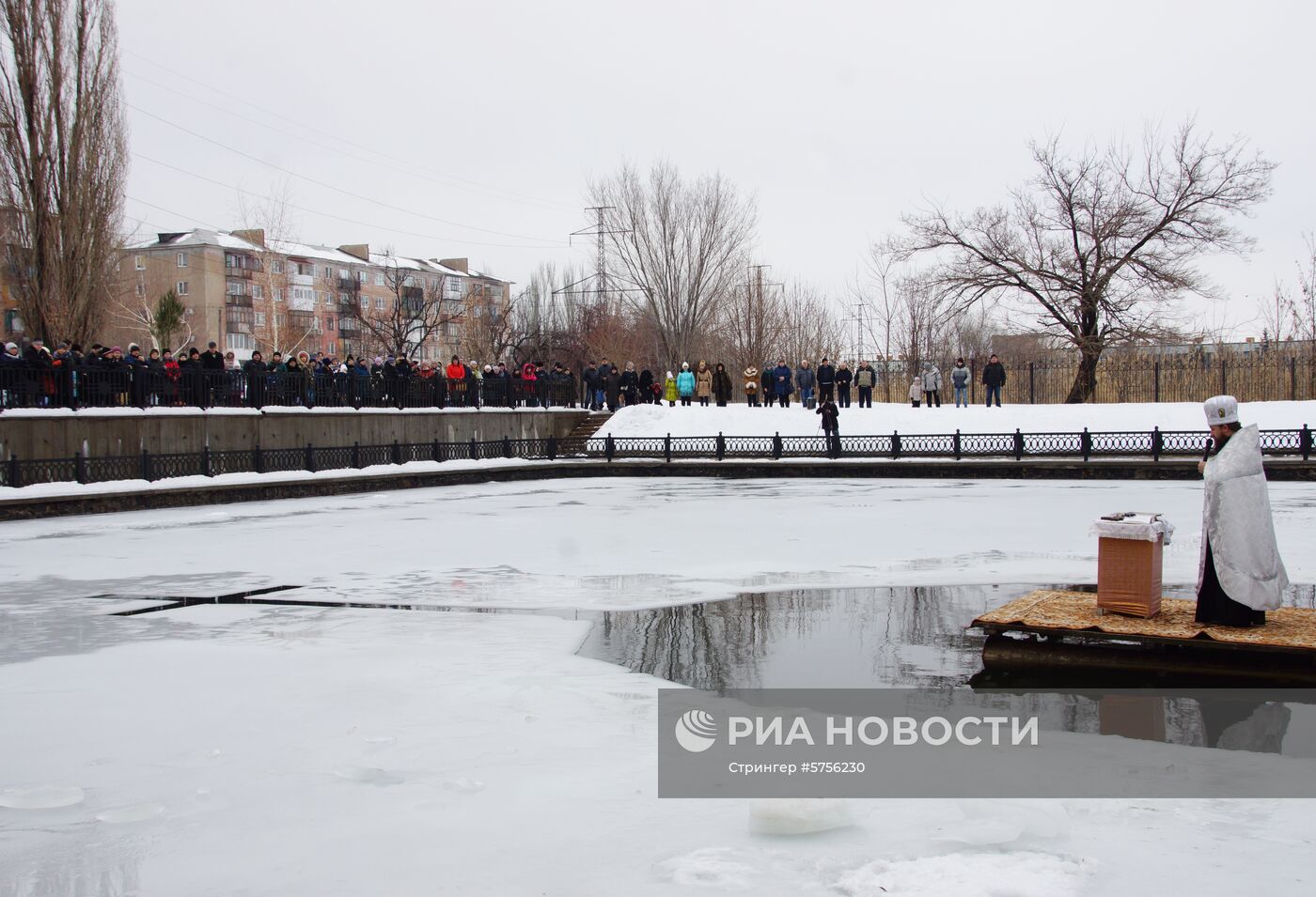 Празднование Крещения в Донецке и Луганске