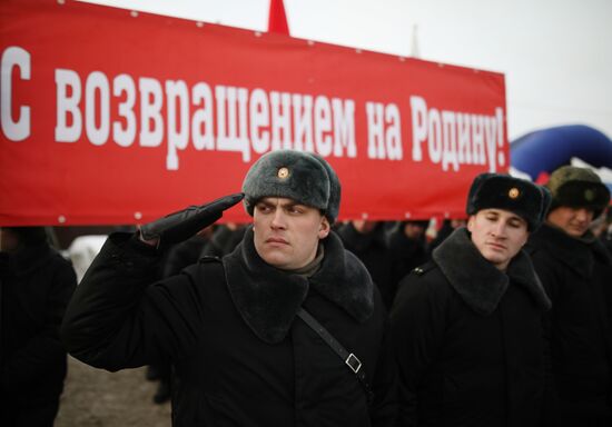 Прибытие эшелона с танками Т-34 в Московскую область   