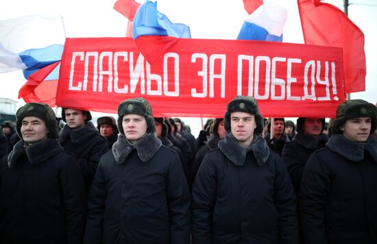 Прибытие эшелона с танками Т-34 в Московскую область   