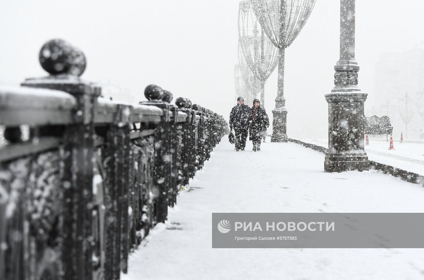 Снегопад в Москве