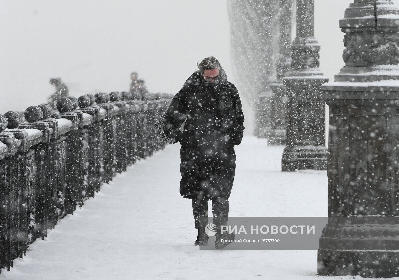 Снегопад в Москве