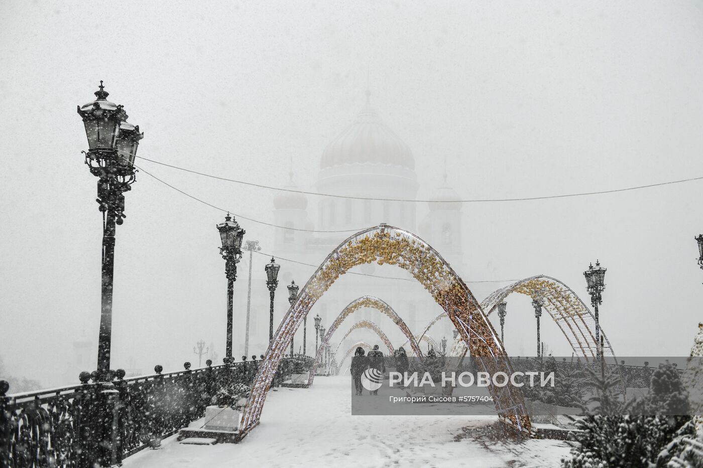 Снегопад в Москве