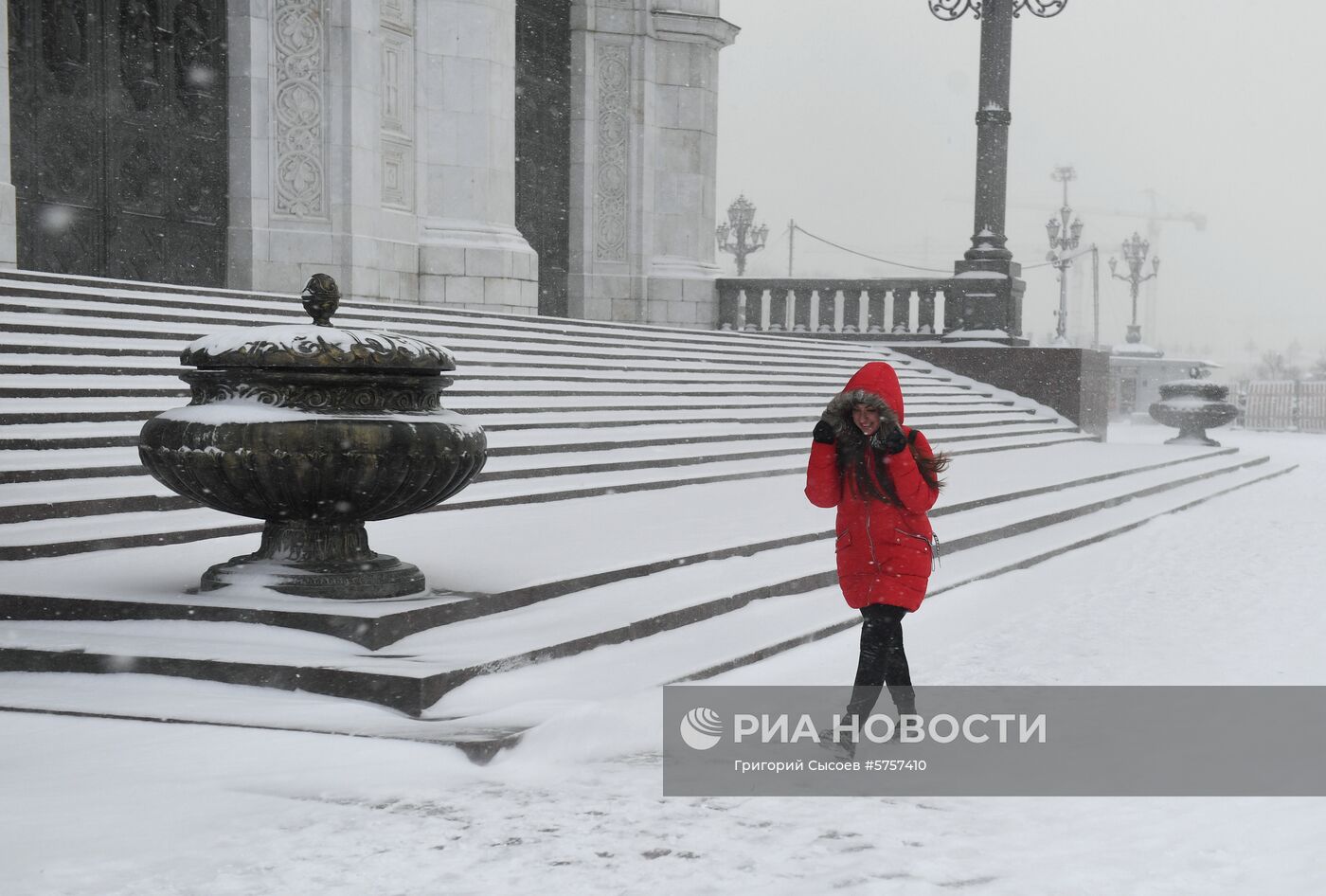 Снегопад в Москве