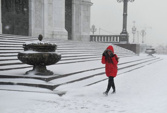Снегопад в Москве