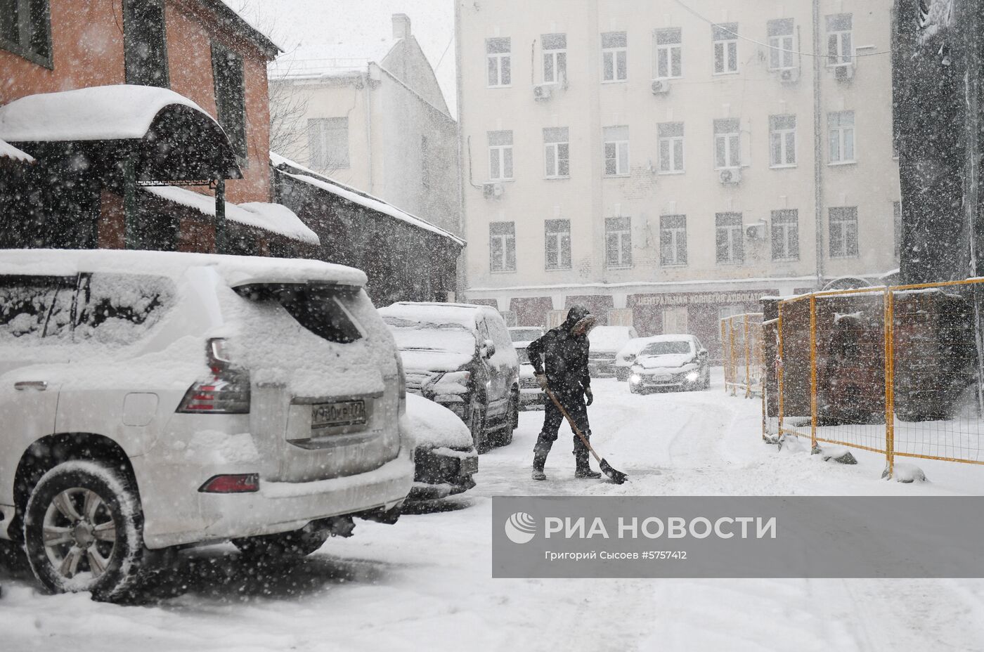 Снегопад в Москве