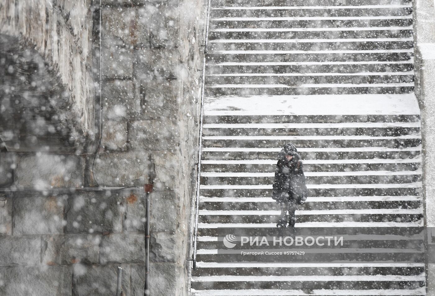 Снегопад в Москве